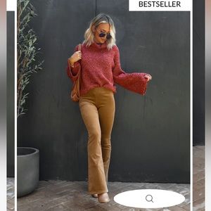 VICI Bestselling Camel Corduroy Flare Pants